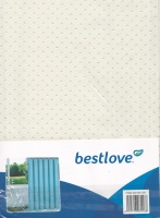 Штора для ванной комнаты из 100% полиэстера (80г/м2) 180*180 см с 12 кольцами (бежевый)