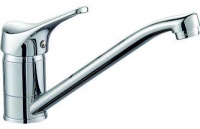 Смеситель для мойки Falcon из латуни с низким повор. изливом, картр. D40 и гибк. подв. 60 см