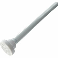 Карниз телескопический душевой для в/к LUX 110-200 см; нерж.сталь тр. 22/25 мм, цвет белый