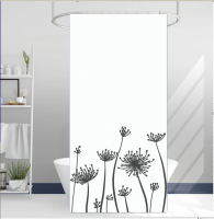 Штора для ванной комнаты из 100% полиэстера (90г/м2) 180*180 см с 12 кольцами