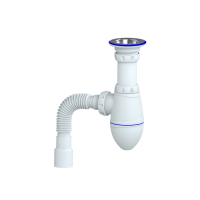 Сифон для тюльпана, умывальника прикручивающийся выпуск 1 1/4 (д32) винт 6х85