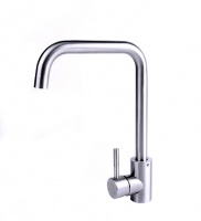 Смеситель STONE для кухни из нерж. стали с поворотным высоким изливом