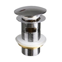 Выпуск с системой клик-клак для сифона умывальника с переливом