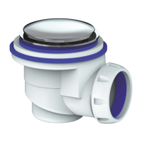 Сифон для душ. поддона с латунным хромированным выпуском без отвода