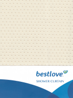 Штора для ванной комнаты из 100% полиэстера (80г/м2) 180*180 см с 12 кольцами (желтый)