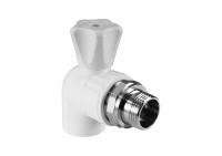 Кран шаровой для радиатора угловой 20х1/2