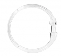 Кольца пластмассовые прозрачные для душевых штор (12шт)