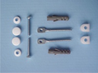 Крепление унитаза к полу (скрытое)