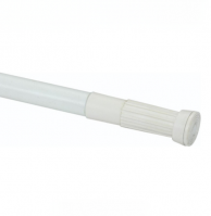 Карниз телескопический душевой для в/к 140-260 см; алюмин. тр. 19/22 мм, цвет белый