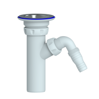 Комплектующие прикручивающийся выпуск 1 1/4 (д32) отвод для стиральной машины нерж