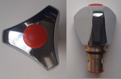 Рукоятка Металл классик в комплекте с керамической кран-буксой