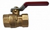 Кран шаровый муфтовый латунный КШ-20 (вода) ВхВ(р)