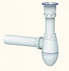 Сифон для умывальника с прикручивающимся выпуском 1 1/2  и отводом д.40