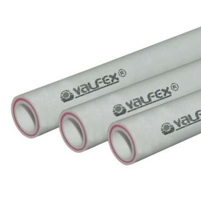 Труба арм.стекловолокном SDR 7.4 PN20 ф20х2.8 мм (70)  ШТАНГА 2 МЕТРА (Valfex) СЕРАЯ