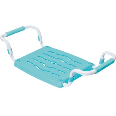 Сиденье в ванну раздвижное пластик-бирюза