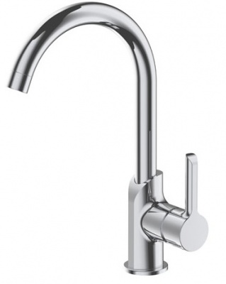 Смеситель GENT для кухни с поворотным высоким изливом настольный