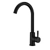 Смеситель STONE для кухни из нерж. стали с высоким поворотным изливом черный