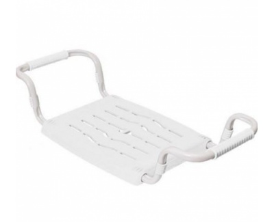 Сиденье в ванну раздвижное пластик-белое