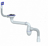 Сифон д/мойки со смещением прик. вып.3 1/2